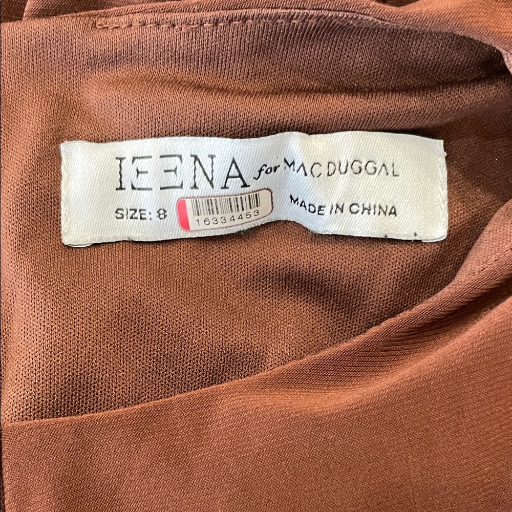 Ieena for Mac Duggal Keyhole Draped Gown, 8 (flaw) - Picture 2 of 12